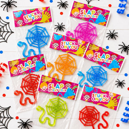 Sticky Spider Web Sticky Hands Toys,36PCS Goodie Bag Basket Pinata Stuffers