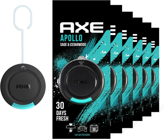 AXE Apollo Scent 3D Hanging Gel Car Air Freshener 30 day Fresh - (Pack of 2)