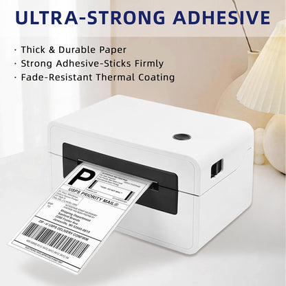 Waaierbalk 4x6" Versendingetikette Termiese Drukkerplakkers - (5000 Velle)