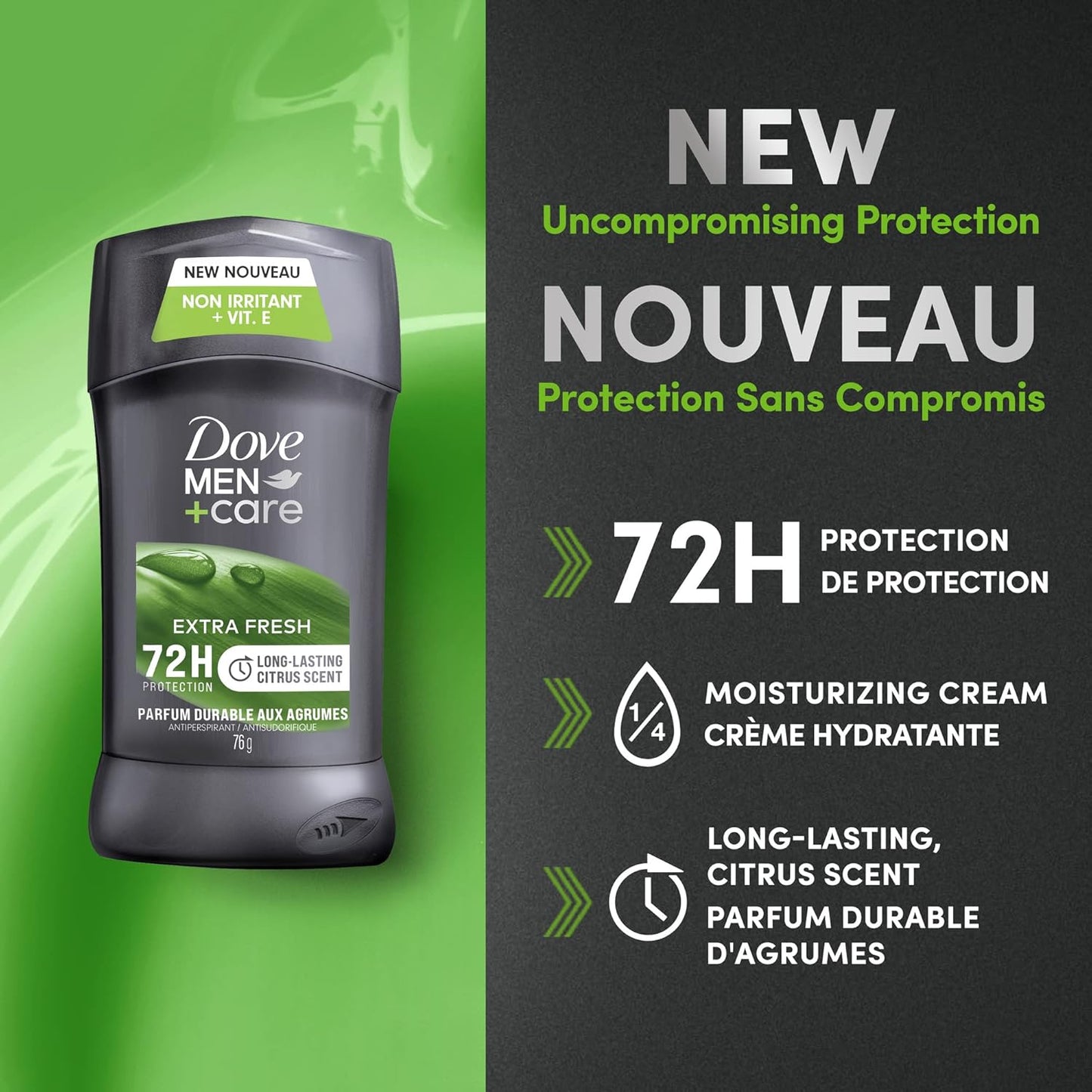 Dove Men+Care Extra Fresh Non Irritant Anti-Perspirant Stick (Pack of 2)