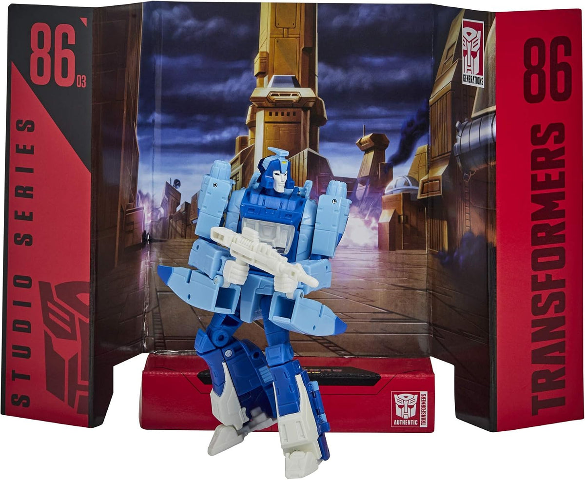 Transformers Toys Studio Series 86-03 Deluxe Class  4.5-inch - The The Movie 1986 Blurr Action Figure - (Ages 8 and Up)