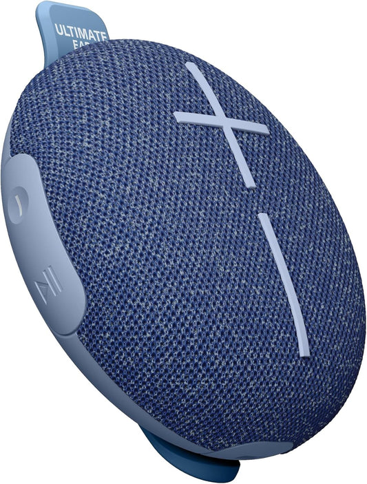 Ultimate Ears MINIROLL Ultra-Draagbare Waterdigte Bluetooth-luidspreker, Groot Bas, IP67 Stofdig, 40 m Bereik - Sagte Blou