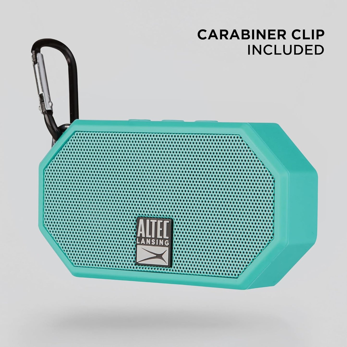 Altec Lansing Mini H2O - Waterdigte Bluetooth-luidspreker, IP67-gesertifiseer en dryf in water, kompakte en draagbare luidspreker vir stap, kamp, swembad en strand