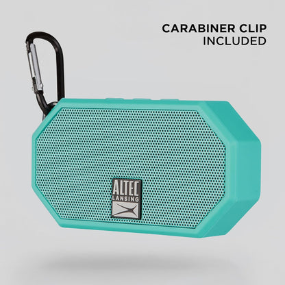 Altec Lansing Mini H2O - Waterdigte Bluetooth-luidspreker, IP67-gesertifiseer en dryf in water, kompakte en draagbare luidspreker vir stap, kamp, swembad en strand