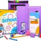 Back to School Supplies for Kids, Purple School Supply Box Premium Quality Kids School Supplies Kit, Kindergarten School Supplies for Girls and Boys, 71 Piece Set - by Enday