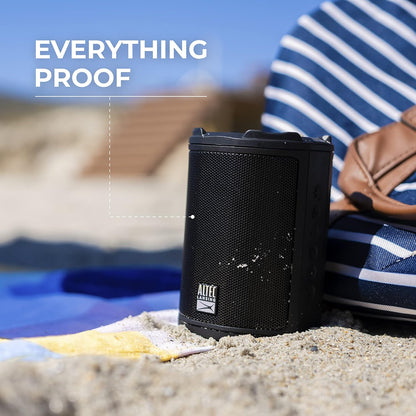 Altec Lansing - HydraMotion Draadlose Bluetooth Luidspreker met 360 Grade Klank, Draagbaar IP67 Waterdig vir Buite, Skokbestand, Sneeubestand, Allesbestand, 12 Uur Speeltyd (Swart)