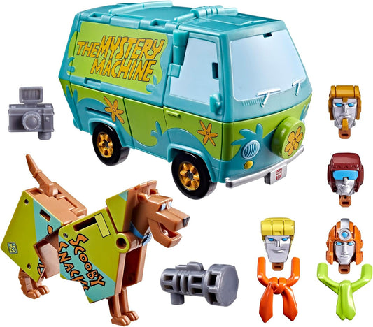 Transformers Action Figure Set - Scooby Doo Mysterious Prime & Automutt Converting