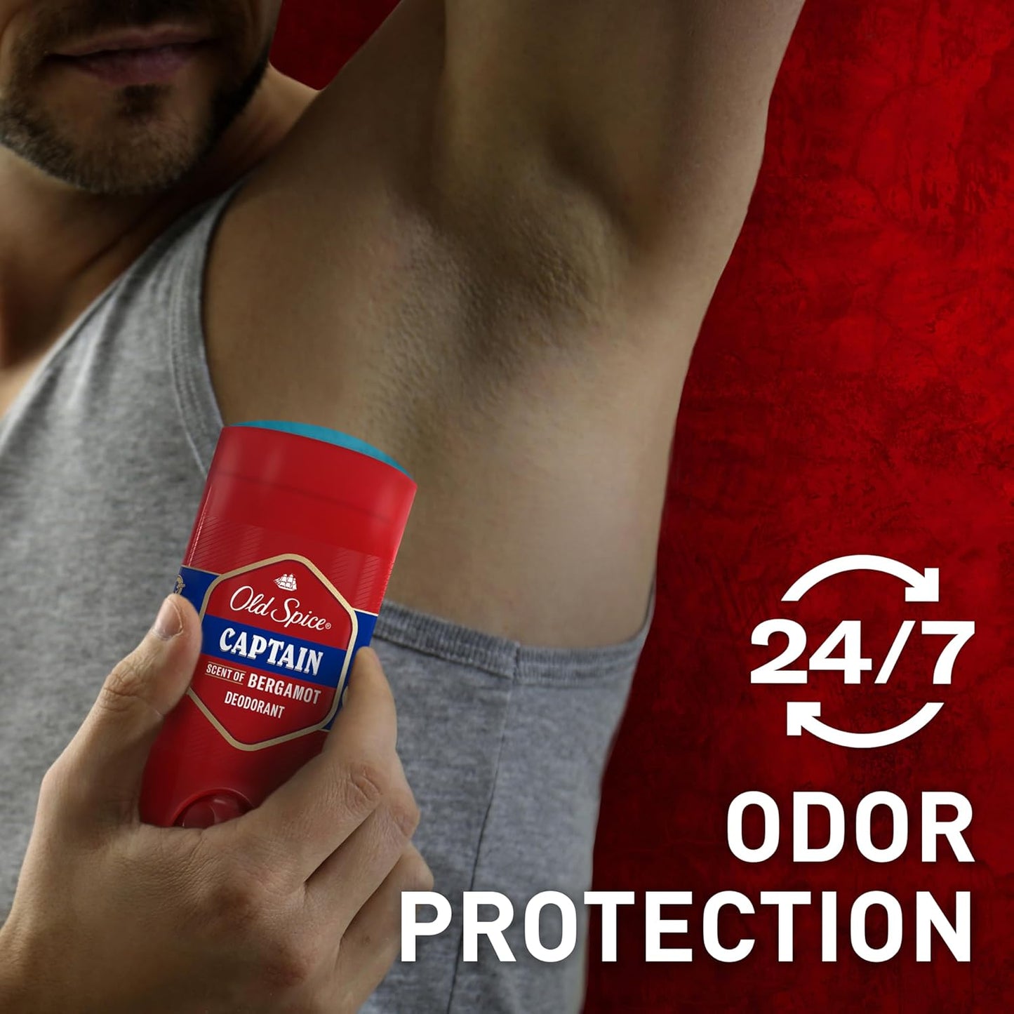 Old Spice Aluminum Free Deodorant for Men, 24/7 Odor Protection, 24/7 Freshness & Lasting Scent - BERGAMOT (Pack of 2)