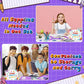 Back to School Supplies Essentials (39 PCS) Bundle Include Pencils Scissors Ruler Eraser Crayon Sharpener Notebook Pencil Case Folder Notebook(Purple)