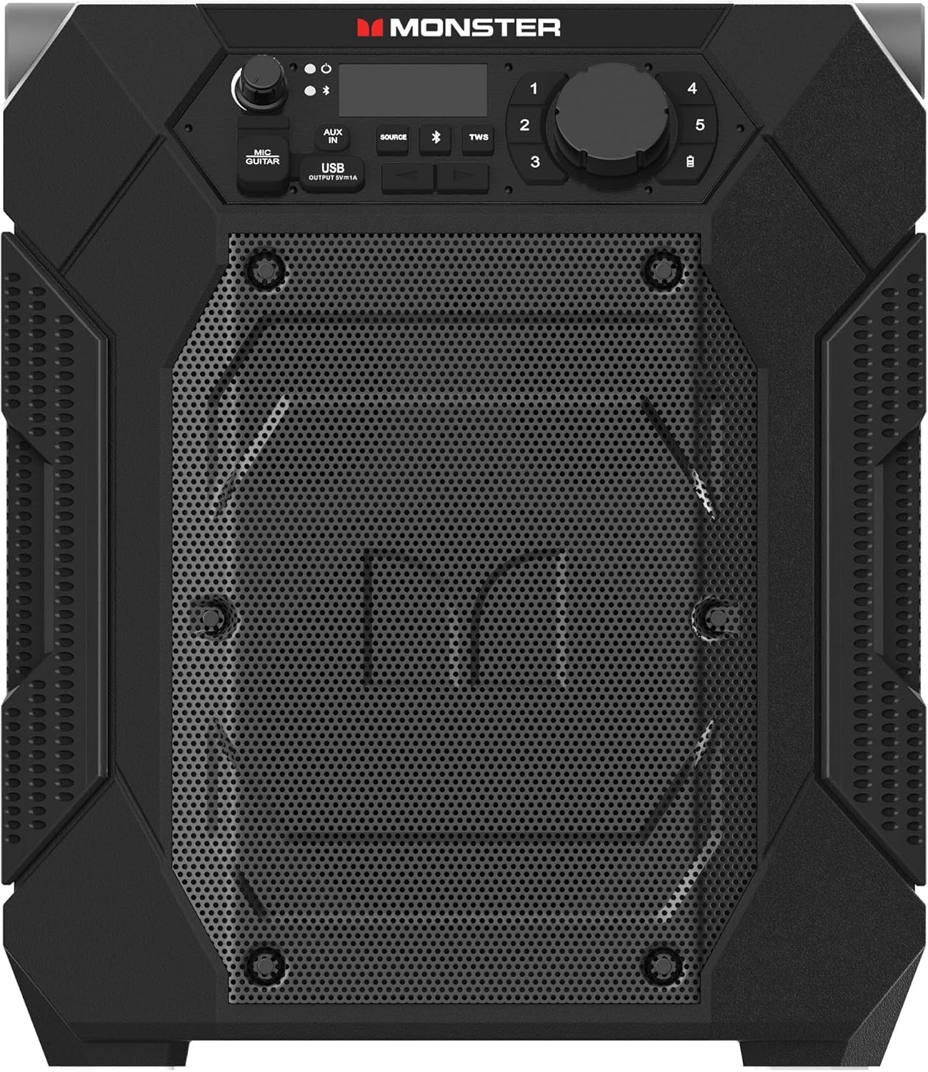 Monster Rocker 270 Sport | Portable Indoor/Outdoor Wireless Speaker, 60 Watts, Up to 24 Hours Playtime, IPX4 Water Resistant, Connect to Another TWS Speaker