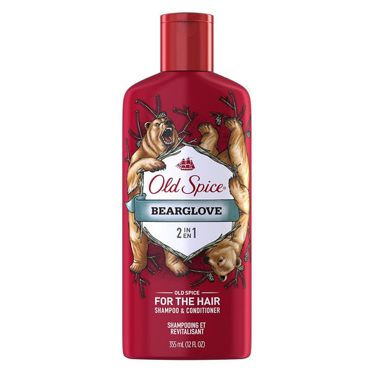 Old Spice 2 in 1 Men's Shampoo and Conditioner (Bearglove) 12oz