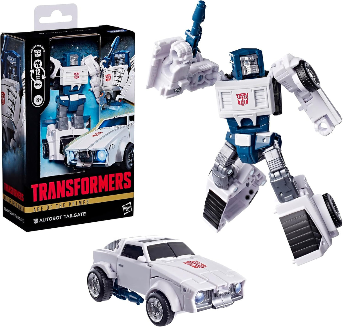 Transformers Age of the Primes Autobot Tailgate, Deluxe Class 5.25-inch Converting Action Figure, Robot Toys (Ages 8+)