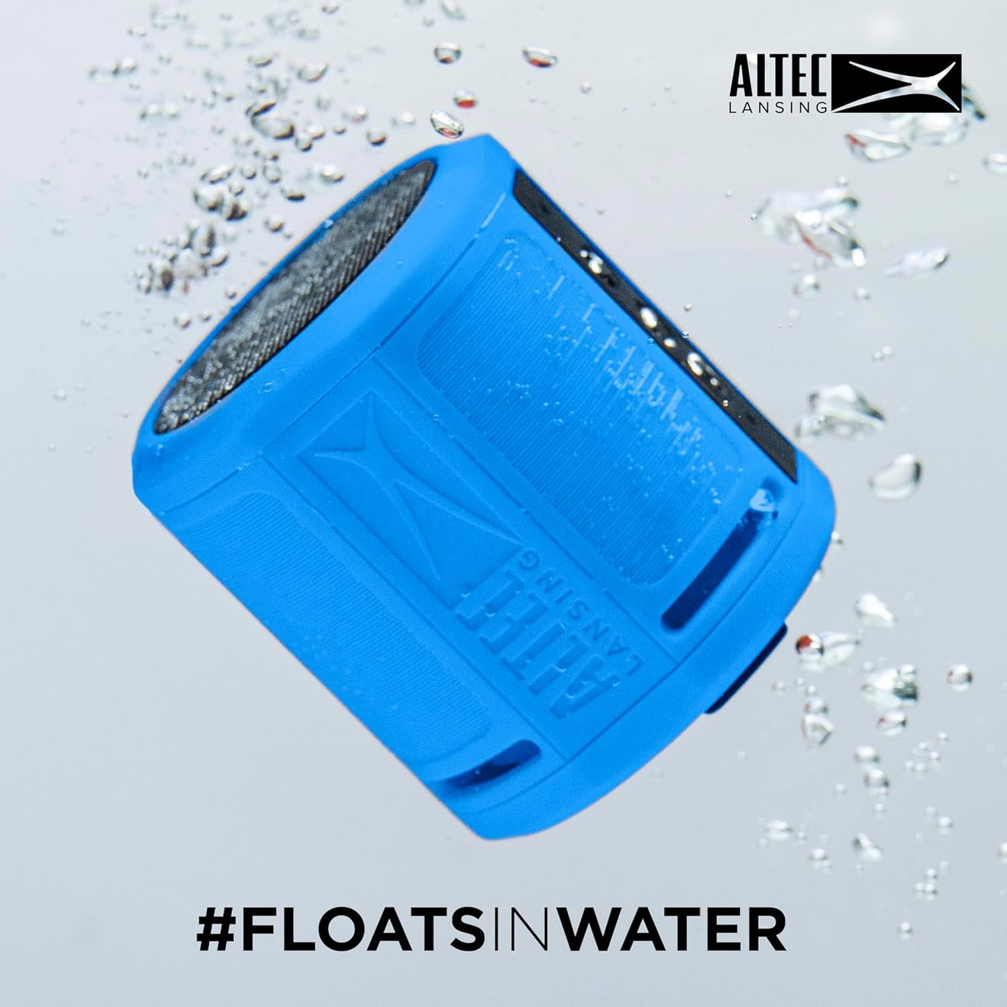 Altec Lansing HydraOrbit - Waterdigte Bluetooth-luidspreker, Liggewig en Draagbare Luidspreker vir Reis- en Buiteluggebruik, Koninklike Blou