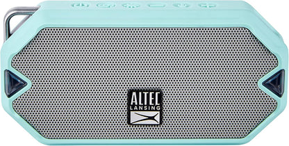 Altec Lansing - HydraMini Draadlose Bluetooth-luidspreker, IP67 Waterdigte USB C Herlaaibare Battery met 6 Uur Speeltyd, Kompak, Skokbestand, Sneeubestand, Allesbestand (Mintgroen)