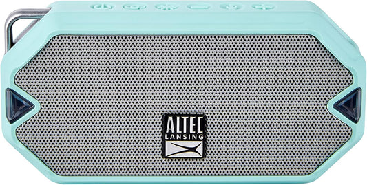 Altec Lansing - HydraMini Draadlose Bluetooth-luidspreker, IP67 Waterdigte USB C Herlaaibare Battery met 6 Uur Speeltyd, Kompak, Skokbestand, Sneeubestand, Allesbestand (Mintgroen)