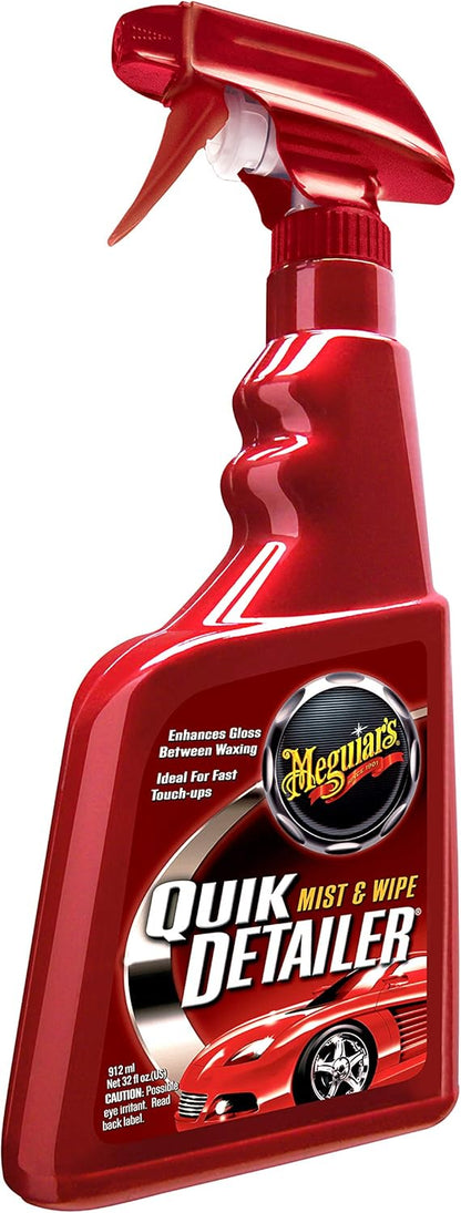 Meguiar's Quik Detailer, Mist & Wipe Motorkar-besonderhedebespuiting - 32 oz