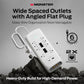 Monster Power Surge Protector w/ 4,050 Jules Rating — Heavy Duty Power Strips with Surge Protection, 8 Outlets, USB-A & USB-C, 2 Coax, 5 Ethernet Ports, Fireproof MOV, Dual Mode (6FT Cord, White)