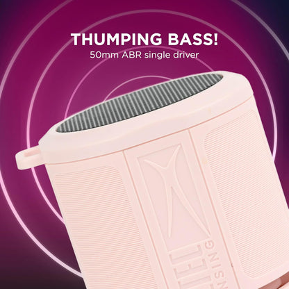 Altec Lansing HydraMicro - Waterdigte Bluetooth-luidspreker, Liggewig en Draagbare Luidspreker vir Reis en Buiteluggebruik, Petal Pink