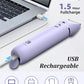 Bikini Trimmer and Shaver Kit - 2-in-1 Wet/Dry Electric Body Hair Trimmer Facial Hair Removal Cordless Waterproof (Purple)