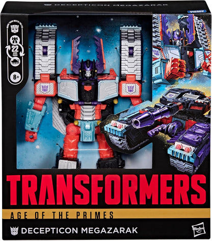 Transformers Age of the Primes Megazarak, Leader Class 7.5-Inch Converting Action Figure, Robot Toys ( Ages 8+)