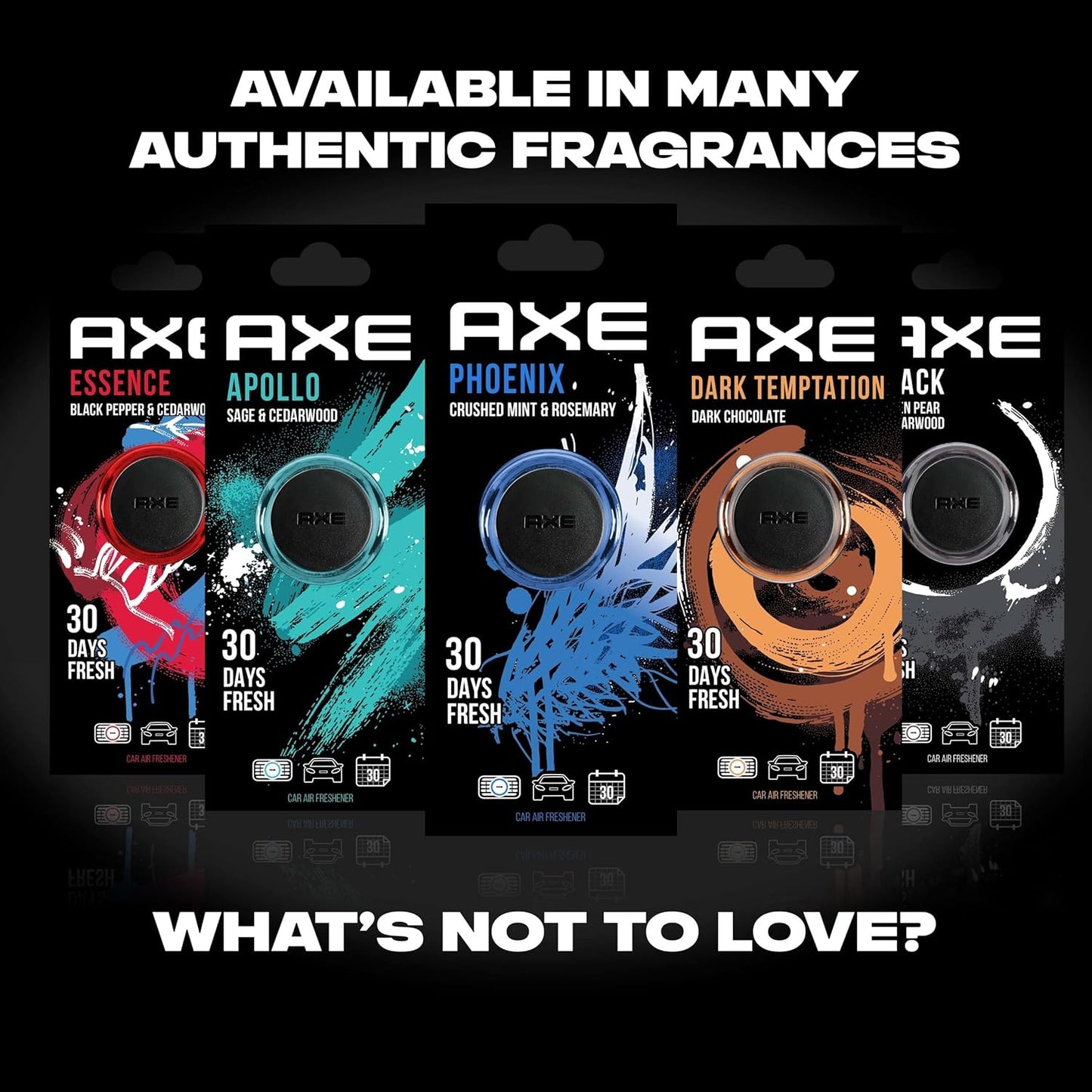 Axe Mini Vent Clip Car Air Freshener - Essence Scent (Pack of 2)