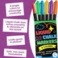 School Sign Board w/ Liquid Chalk Markers - 14x11” Double-Sided & Reusable - My First and Last Day - Back to School Supplies Board