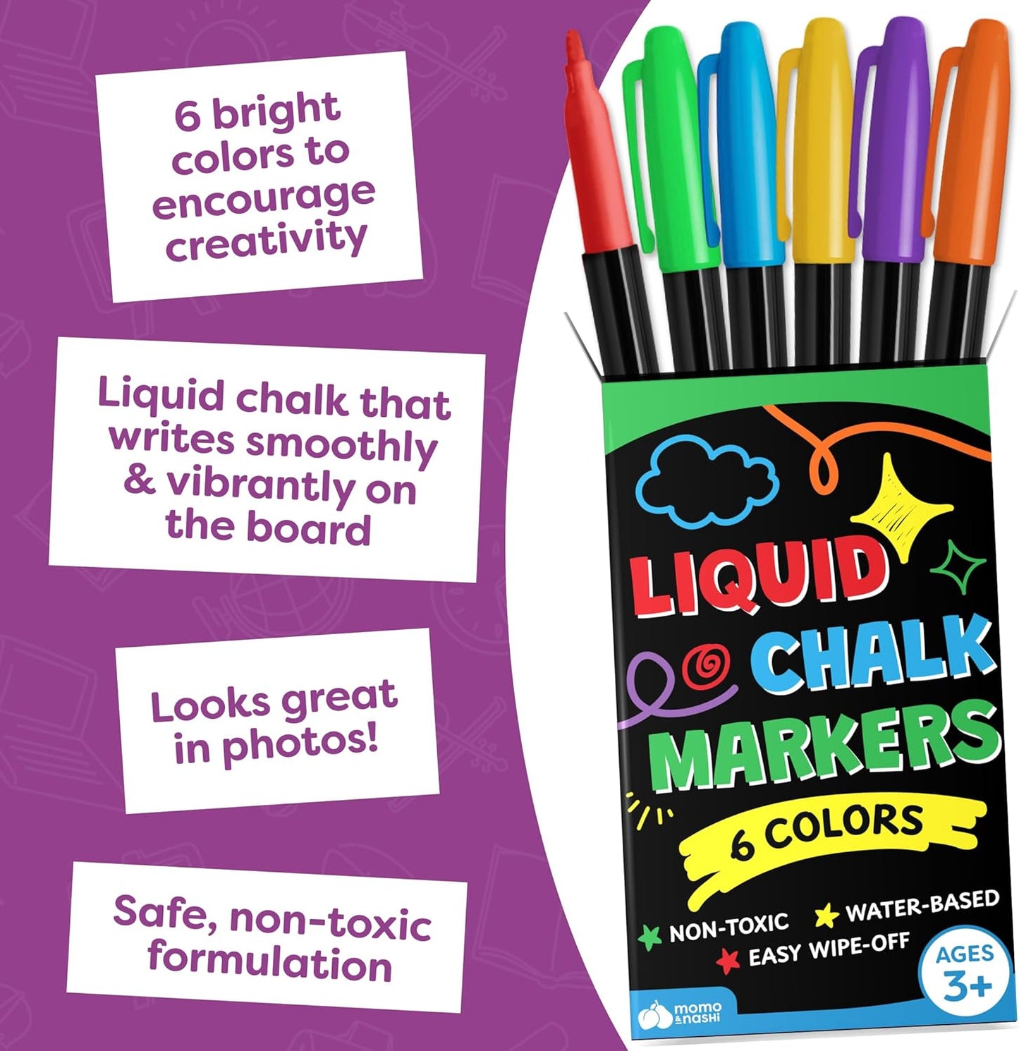 School Sign Board w/ Liquid Chalk Markers - 14x11” Double-Sided & Reusable - My First and Last Day - Back to School Supplies Board