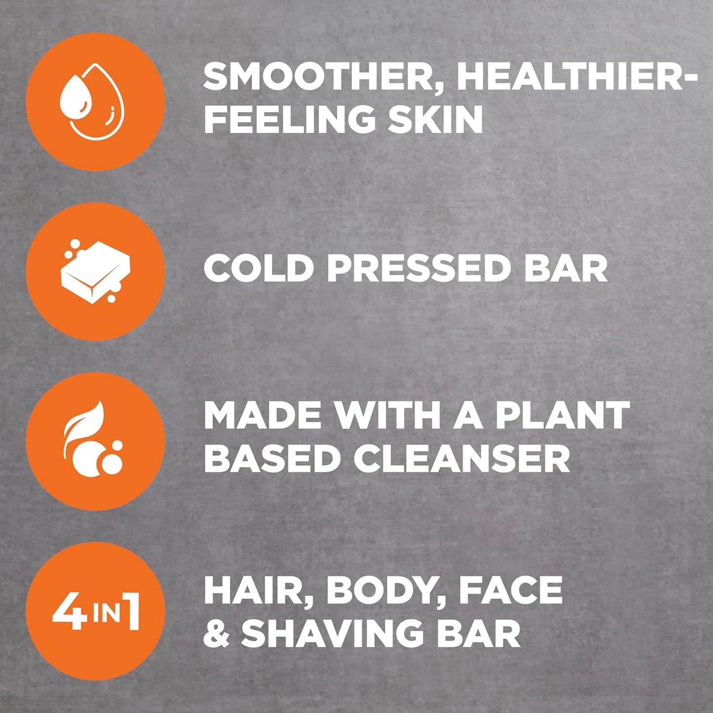 Dove Men Cleansing Bar Soap  - Blood Orange + Sea Salt - 4 in 1 w/ Plant-Based Cleanser and Natural Oils 5oz (Pack of 4)