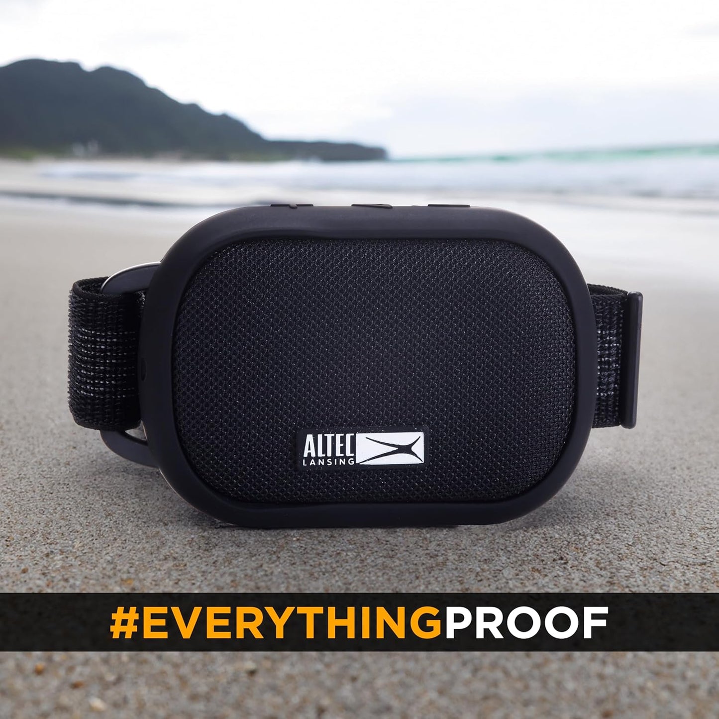 Altec Lansing Sportsarmband-luidspreker met ingeboude fiksheidspoorder, waterdigte Bluetooth-luidspreker, hartklopmonitor-armband, stappenteller, 12-uur speeltyd vir hardloop, stap, buitemuurse aktiwiteite