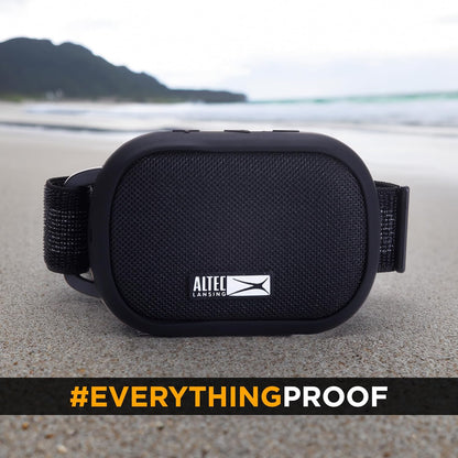 Altec Lansing Sportsarmband-luidspreker met ingeboude fiksheidspoorder, waterdigte Bluetooth-luidspreker, hartklopmonitor-armband, stappenteller, 12-uur speeltyd vir hardloop, stap, buitemuurse aktiwiteite