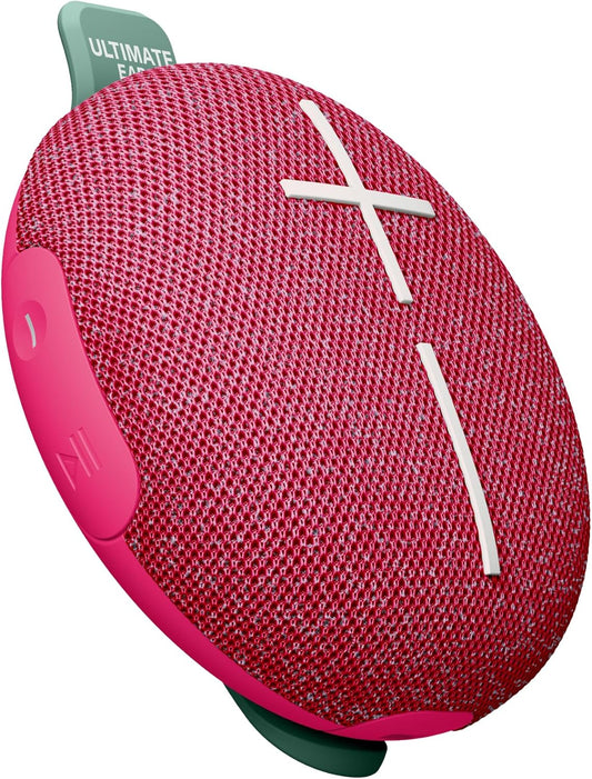 Ultimate Ears MINIROLL Ultra-draagbare Waterdigte Bluetooth-luidspreker, Groot Bas, IP67 Stofdig, 40 m Bereik - Sagte Pienk