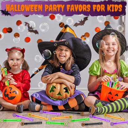32-200 PCS Halloween Mini Bubbles Toys, Boo Basket Gift Bag Fillers Toddler