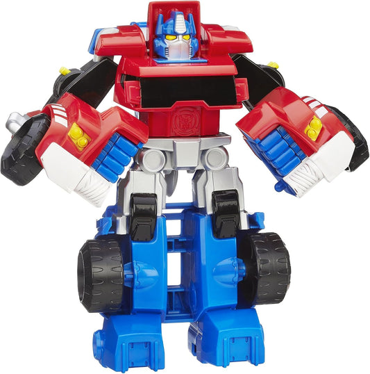 Transformers Playskool Heroes Rescue Bots Optimus Prime, 4.5-Inch Action Figure, Kids Converting Robot Toy (Ages 3+ )