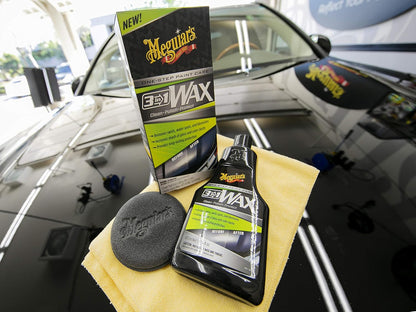Meguiar’s 3-In-1 Wax – Gevorderde Skoonmaakwas wat Defekte en Krapverwydering, Karpolering vir ’n Hoë Glans Saamsmelt (16 Oz)
