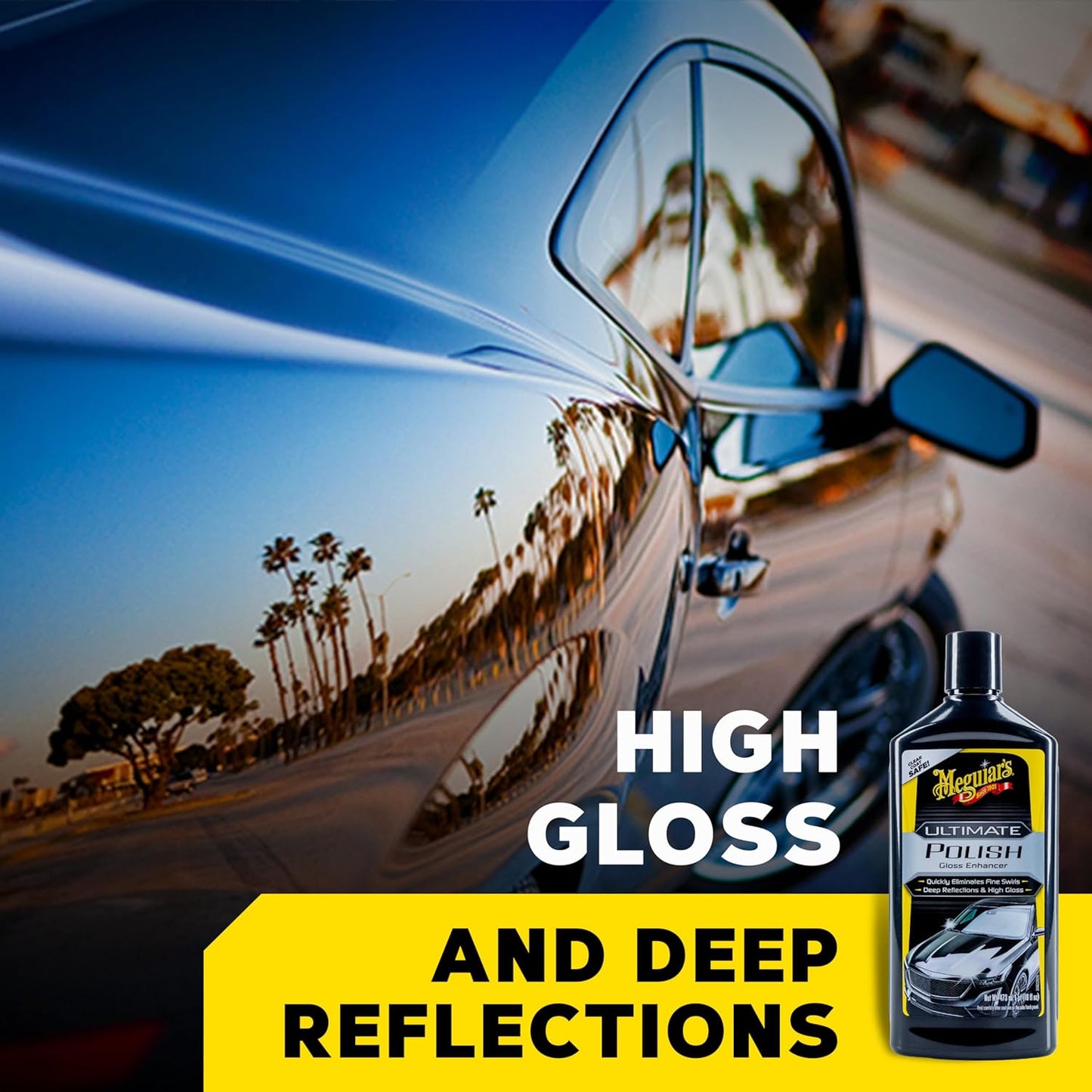 Meguiar's Ultimate Hoëglans Pools Motorblink – Verwyder Ligte Kolle Permanent w/ Hoëglans Skynsel (16 Oz)