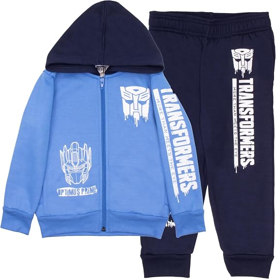 Transformers Boys Matching Sets Pullover Hoodie and Jogger Fleece Set for Boys 2 Piece Bundle