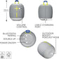 Ultimate Ears WONDERBOOM 4 Outdoor Speakers Bluetooth Waterproof with Big Bass & 360-Degree Sound, Dustproof Floating Wireless Speaker, 131ft Range - Gray