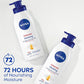 NIVEA Intense Healing Body Lotion for Very Dry, Itchy Skin with Glycerin, Provitamin B5 and Niacinamide, 72-Hour Body Moisturizer, 16.9 Fl Oz Pump Bottle - 3PK