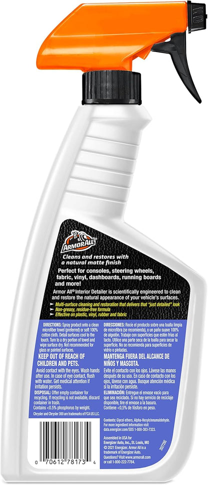 Armor All Binne-motor skoonmaker formule, detailer vir motors, vragmotors, motorfietse (16 fl. oz.) Pak van 6