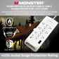 Monster 6ft White Power Strip and Tower Surge Protector, Heavy Duty Protection with 4050 Joule Rating, 12 120V-Outlets, 1 USB-A, and 1 USB-C Ports - Ideal for Computers, Home Theatre, Home Appliances