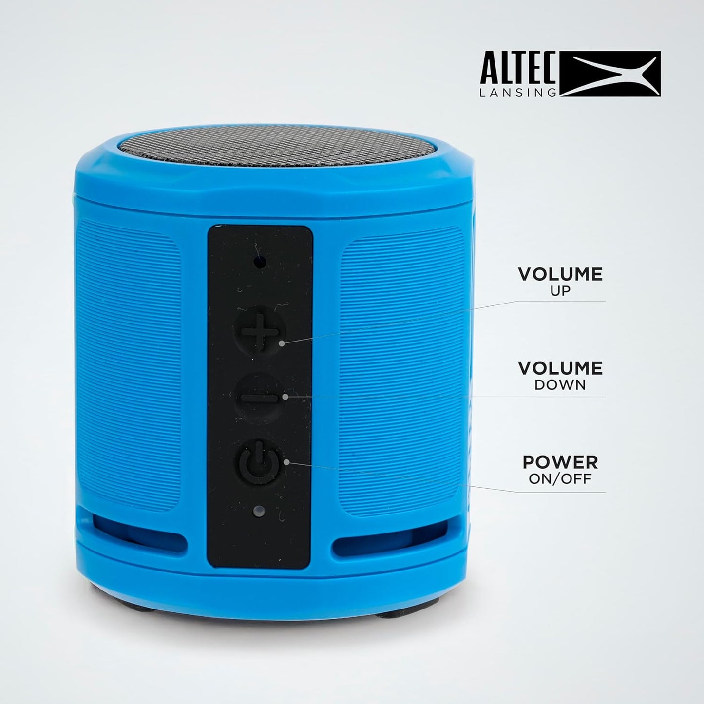 Altec Lansing HydraMicro - Waterdigte Bluetooth-luidspreker, Liggewig en Draagbare Luidspreker vir Reis en Buiteluggebruik, Royal Blue