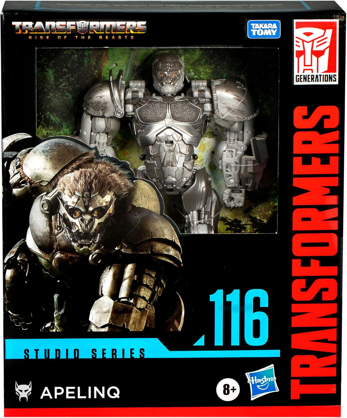 Transformers Toys Studio Series Leader Class Rise of the Beasts 116 Apelinq, 8.5-inch Converting Action Figure For Boys And Girls Ages 8+