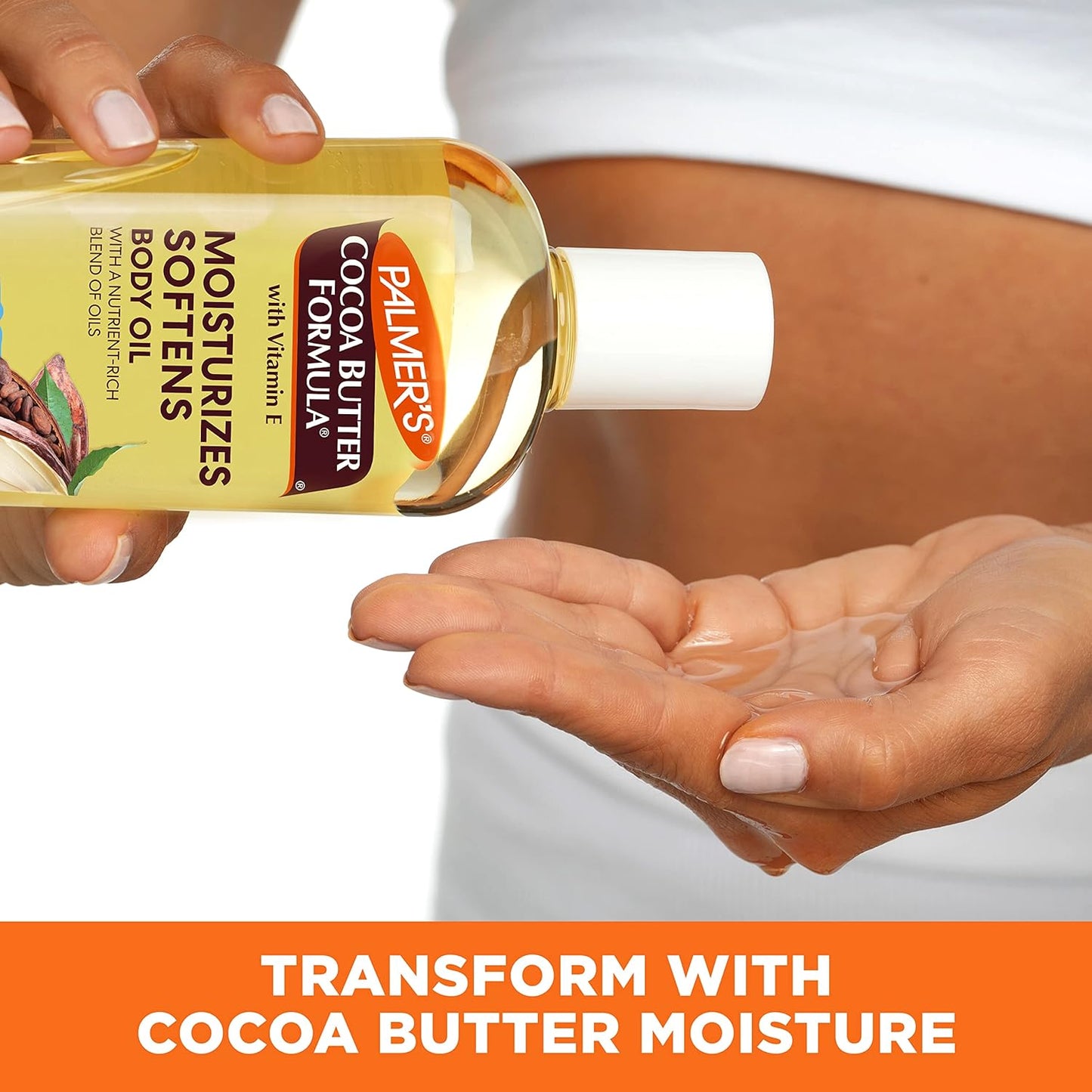 Palmer's Cocoa Butter Moisturizing Body Oil w/ Vitamin E, Radiant Looking Glow and Skin Hydration - 8.5oz (Pack of 2)