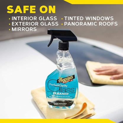 Meguiar's Perfect Clarity Glass Cleaner Windskerms en Spieëls Blinkende Superieure Streepvrye Afwerking (710 ml)