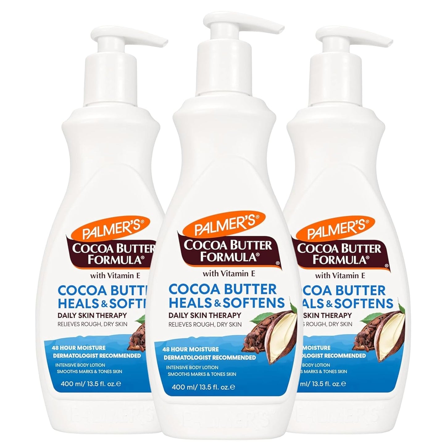 Palmer's Cocoa Butter Formula Daily Skin Therapy Cocoa Butter Body Lotion for Dry Skin - 13.5 Oz (Pack of 3)