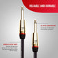 Monster Prolink Rock Instrument Cable. 6 ft Straight to Straight Monster Guitar Cable. For Electric Guitar Cable. 95% Copper Braided Shielded Guitar Cable