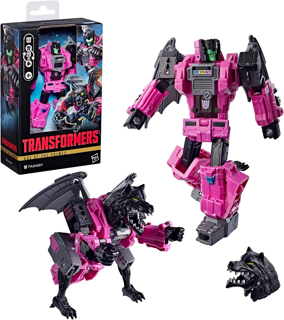 Transformers Age of the Primes Fangry, Deluxe Class 5.25-inch Converting Action Figure, Robot Toys (Ages 8+)