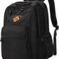 26L Black Backpack for School, College, and Travel: Water Resistant Bookbag with 8 Compartments