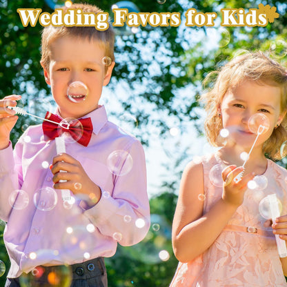Mini White Bubbles for Kids (42 Count) Wedding Party Favors Gifts