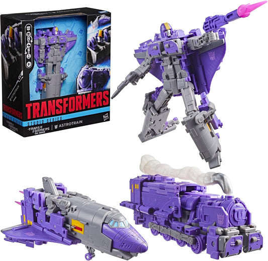 Transformers Studio Series The The Movie Astrotrain, Leader Class 6.75-Inch Converting Action Figure, Robot Toys (Ages 8+)